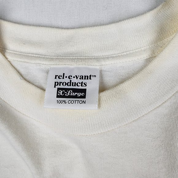 1998 Rel-e-Vant America Apple Pie Baseball Hotdog Shirt with Stars Large Vintage - Picture 3 of 6